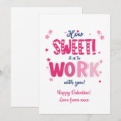 Carte de la Saint-Valentin – “Qu'il est doux de tr (Devant / Derrière)