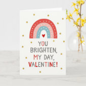 Carte de la Saint-Valentin Rainbow Bright (Fleur jaune)