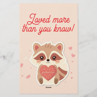Carte de la Saint-Valentin Raton laveur Vous avez 