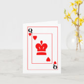 Carte de la Saint-Valentin Reine des Cœurs (Fleur jaune)