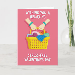Carte de la Saint-Valentin relaxante et sans stres