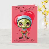 Carte de la Saint-Valentin Rencontre Proche Mignon (Fleur jaune)
