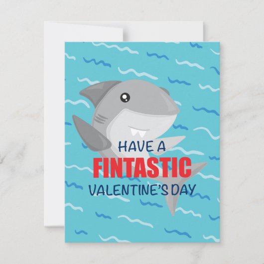 Carte de la Saint-Valentin requin (Devant)