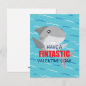 Carte de la Saint-Valentin requin (Devant / Derrière)
