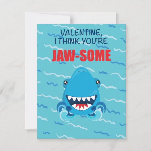 carte de la Saint-Valentin requin (Devant)