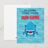 carte de la Saint-Valentin requin (Devant / Derrière)