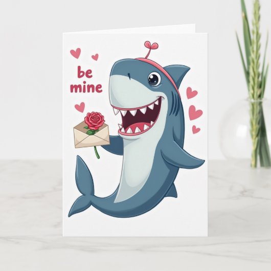 Carte de la Saint-Valentin Requin Mignon à Moi (Devant)