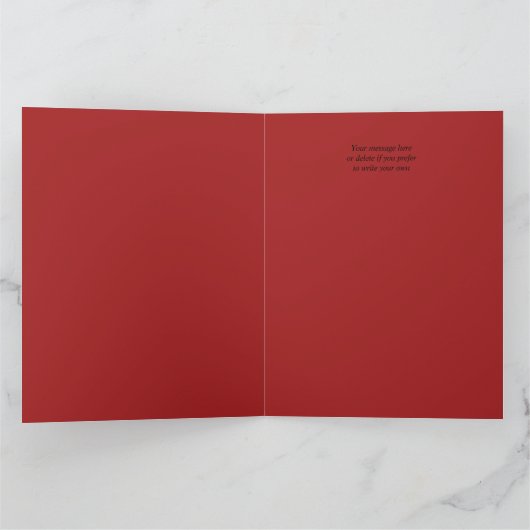 Carte de la Saint-Valentin rétro pliante représent (Intérieur)