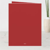 Carte de la Saint-Valentin rétro pliante représent (Dos)