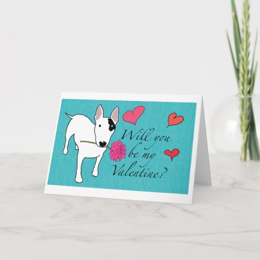 Carte de la Saint-Valentin Rex le terrier de la té (Devant)