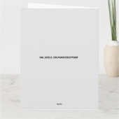 CARTE DE LA SAINT-VALENTIN ROBOT MACHINE À AMOUR G (Dos)