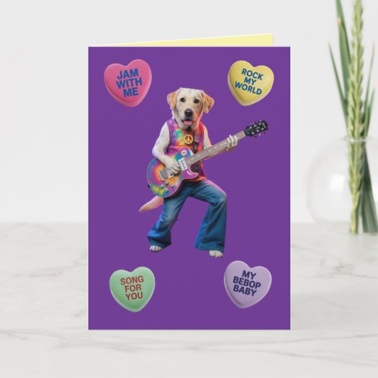 Carte de la Saint-Valentin Rocker Labrador Retriev (Devant)