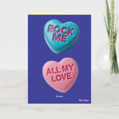Carte de la Saint-Valentin Rocker Teckel (Dos)