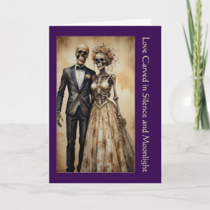 Carte de la Saint-Valentin Romance Sombre Couple d