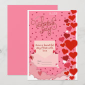 Carte de la Saint-Valentin romantique (Devant / Derrière)