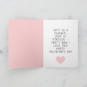 Carte de la Saint-Valentin romantique (Intérieur)