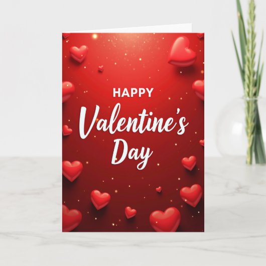 Carte de la Saint-Valentin Romantique (Devant)