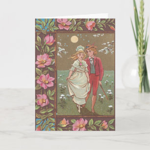 Carte de la Saint-Valentin romantique antique, 187