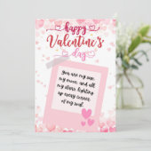 Carte de la Saint-Valentin romantique audacieuse (Debout devant)