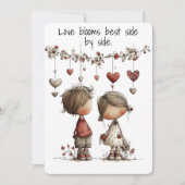 Carte de la Saint-Valentin romantique et mignonne (Devant)