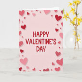 Carte de la Saint-Valentin rose (Fleur jaune)
