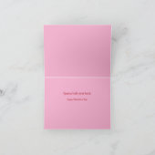 Carte de la Saint-Valentin rose de deux caméléons (Intérieur)