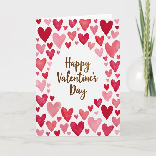 Carte de la Saint-Valentin Rose Rouge (Devant)