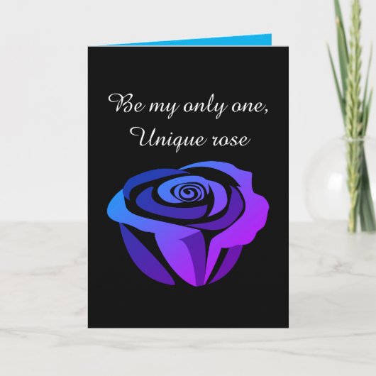 Carte de la Saint-Valentin rose violette foncée po (Devant)