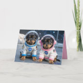Carte de la Saint-Valentin Rottweiler (Dos)