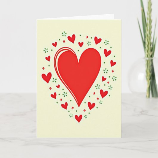 Carte de la Saint-Valentin rouge (Devant)