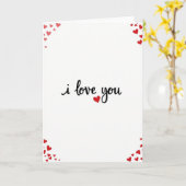 Carte de la Saint-Valentin Rouge Je T'Aime (Fleur jaune)