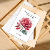 Carte de la Saint Valentin rouge pour elle/lui