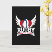 Carte de la Saint-Valentin Rugby Love (Fleur jaune)