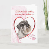 Carte de la Saint-Valentin Schnauzer (Devant)