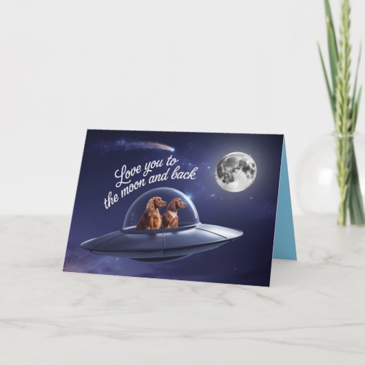 Carte de la Saint-Valentin Setter Irlandais (Devant)