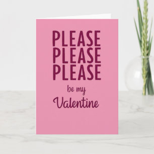Carte de la Saint-Valentin S'il Vous Plaît