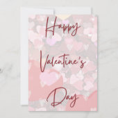 Carte de la Saint-Valentin simple aux cœurs mignon (Devant)