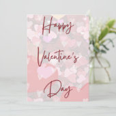 Carte de la Saint-Valentin simple aux cœurs mignon (Debout devant)