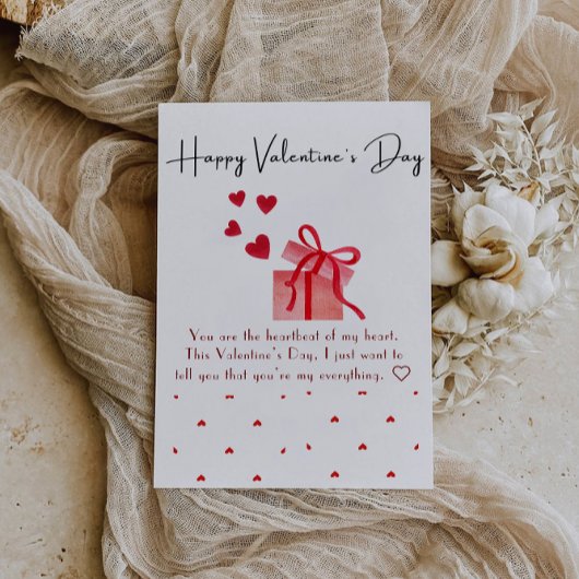 Carte de la Saint-Valentin Simple cœur