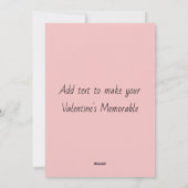 Carte de la Saint-Valentin simple Cœurs Mignons (Dos)