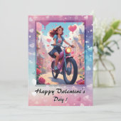 Carte de la Saint-Valentin Simple Hearts (Debout devant)