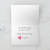 Carte de la Saint-Valentin Sloth Rose Suspendu Soi (Intérieur)