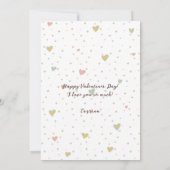 Carte de la Saint-Valentin snowboard (Dos)