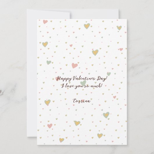 Carte de la Saint-Valentin snowboard (Dos)