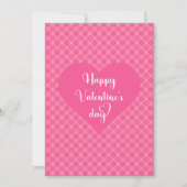 Carte de la Saint-Valentin Soft Pink Red Hearts Lo (Devant)