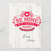 Carte de la Saint-Valentin Sois Mienne (Devant / Derrière)