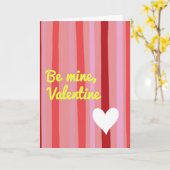 Carte de la Saint-Valentin Sois Mienne (Fleur jaune)