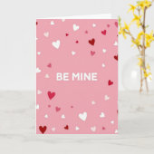 Carte de la Saint-Valentin Sois Mienne (Fleur jaune)