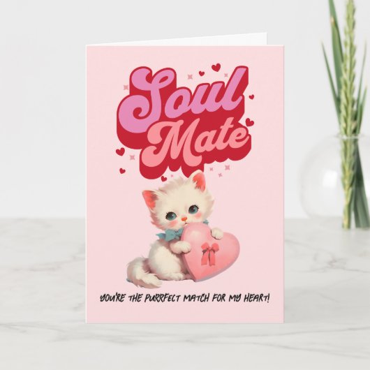 Carte de la Saint-Valentin Soul Mate Retro Kity (Devant)