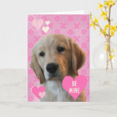 Carte de la Saint-Valentin 'Soyez à moi, amour en  (Fleur jaune)